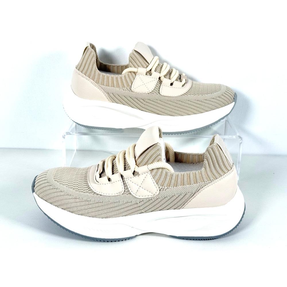 Outwoods Stride1 Cream Lace-Up Fashion Sneakers New Sz 7 M